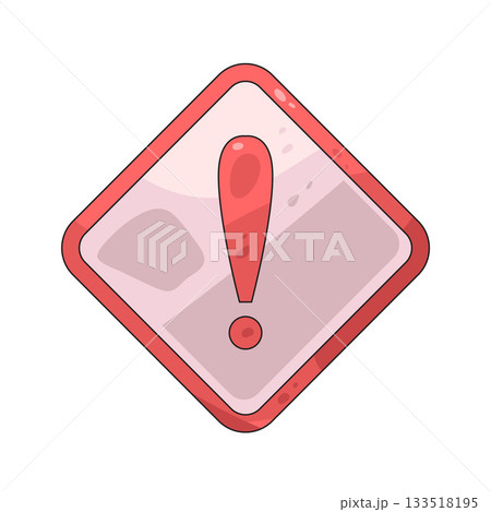 illustration of alert illustration of alert 133518195