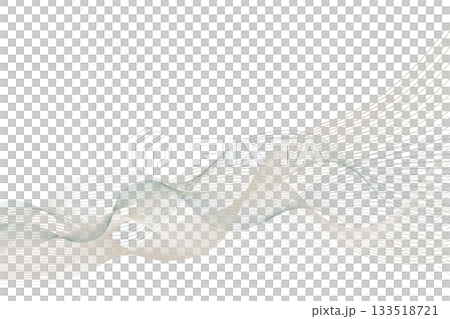 淡い色の波形ライン2　アブストラクト背景07 133518721