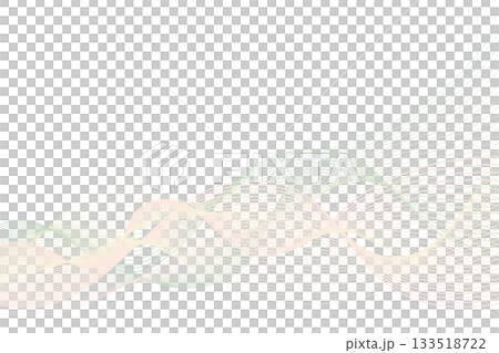 淡い色の波形ライン　アブストラクト背景07 133518722