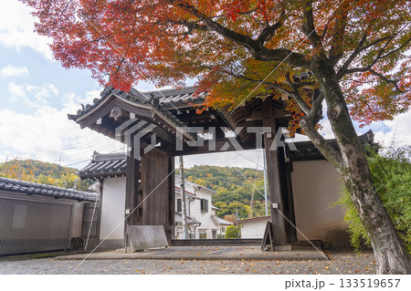 多田神社　西門　紅葉の季節 133519657