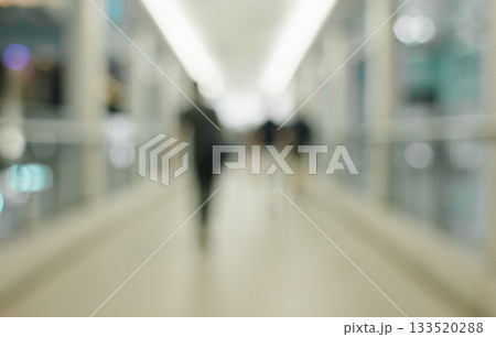 Blurred view of corridor with people walking abtract background Blurred view of corridor with people walking abtract background 133520288