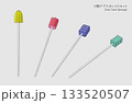 介護用口腔ケアスポンジのイラストセット 133520507