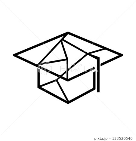 Modern Geometric University Emblem Designed With Elegant Academic Shapes 133520540