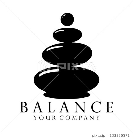 Gently Leaning Zen Pebble Stack Designed To Evoke Calm Organic Harmony 133520571