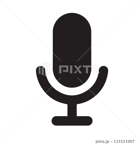 Heartbeat Wave Microphone Logo Showing Deep Emotional Podcast Expression 133521007