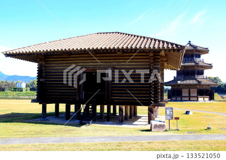 熊本県山鹿市「歴史公園鞠智城」の風景 133521050