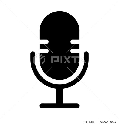 Retro Audio Recording Emblem Representing Old School Sound Communication 133521053