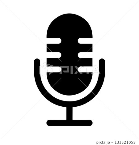 Modern Linear Audio Emblem Representing Advanced Media Communication Style 133521055