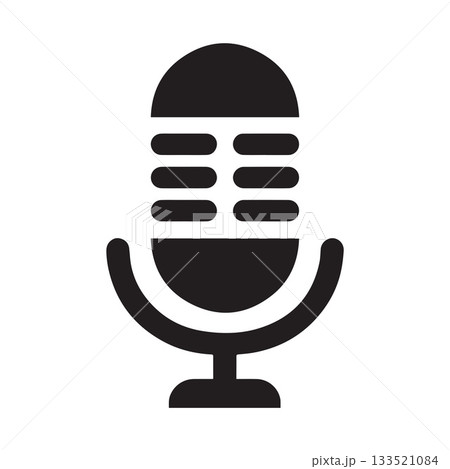 Sharp Framed Audio Symbol Representing Clean Contemporary Broadcast Identity 133521084