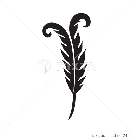 Infinity Shaped Quill Pen Logo Showing Endless Creativity and Timeless Writing Spirit Infinity Shaped Quill Pen Logo Showing Endless Creativity and Timeless Writing Spirit 133521240