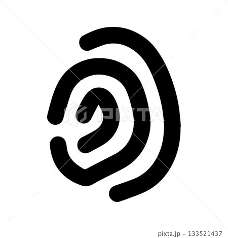 Abstract Geometric Fingerprint Design Representing Order Precision and Technology 133521437