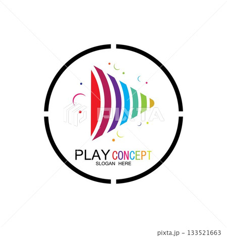 Play logo design concept vector Icon Symbol Play logo design concept vector Icon Symbol 133521663