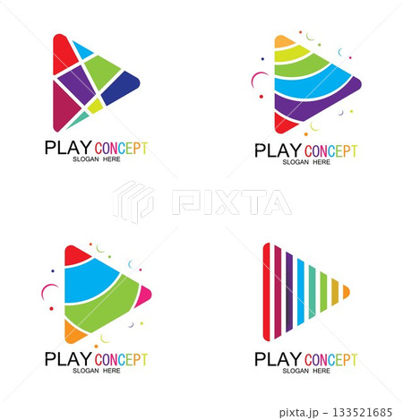 Play logo design concept vector Icon Symbol Play logo design concept vector Icon Symbol 133521685