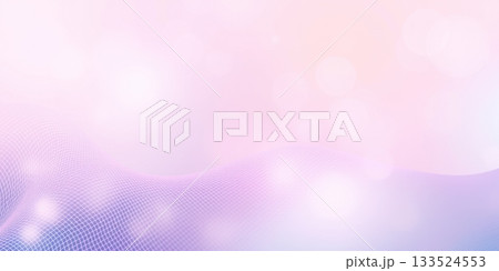Dreamy pastel background of abstract wave with glowing bokeh and soft colors 133524553