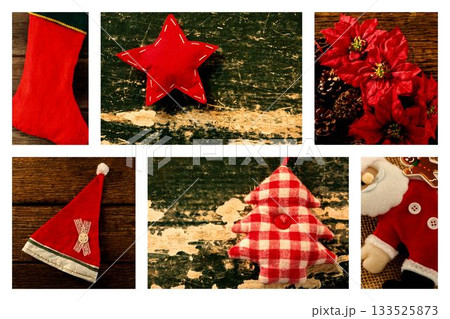Candy and Christmas decoration 133525873
