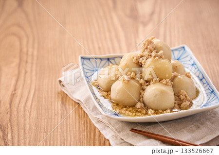 里芋の鶏そぼろ餡掛け 里芋の鶏そぼろ餡掛け 133526667