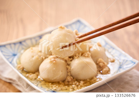 里芋の鶏そぼろ餡掛け 里芋の鶏そぼろ餡掛け 133526676