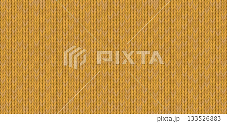 Abstract wool knitted texture mustard color seamless pattern background 133526883