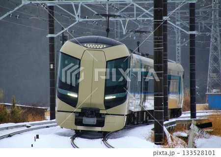 雪景色の日光路『特急街道』を征く…【特急リバティ】500系 133528101