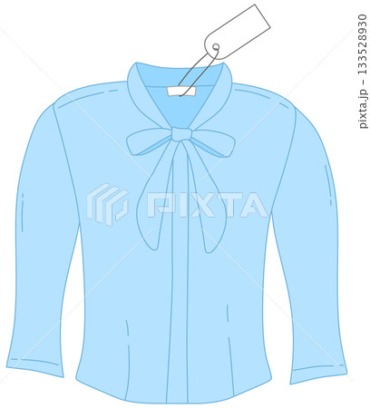 Formal Women Shirt and Bow Tie Detail illustration Formal Women Shirt and Bow Tie Detail illustration 133528930