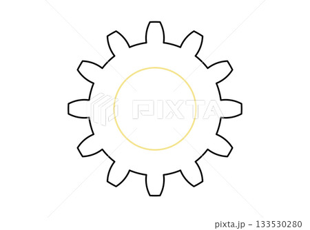 Gear wheel icon. Vector illustration. Gear wheel icon. Vector illustration. 133530280
