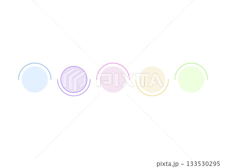 5 steps infographics template for presentation. Vector illustration. 133530295