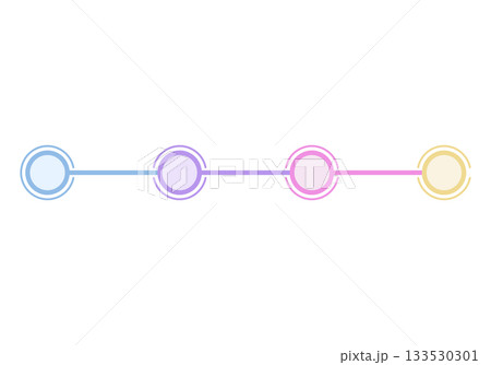 4 steps infographics template for presentation. Vector illustration. 133530301
