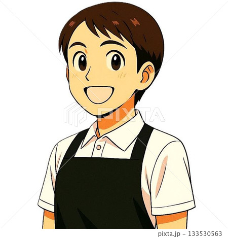 エプロン姿の男性 133530563