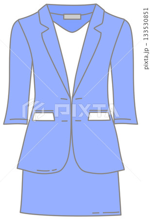 Light Blue Blazer and Skirt Professional Outfit illustration Light Blue Blazer and Skirt Professional Outfit illustration 133530851