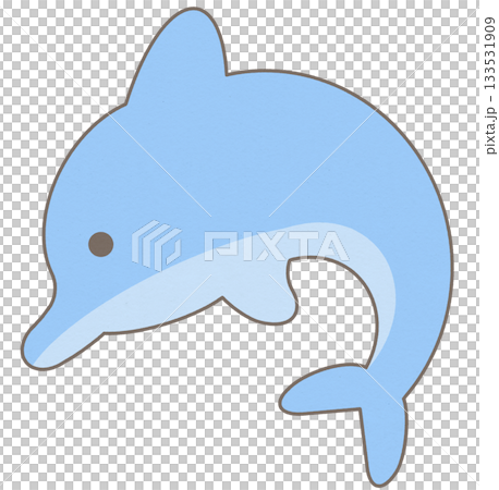 Cute Blue Dolphin in an Underwater Wonderland Cute Blue Dolphin in an Underwater Wonderland 133531909