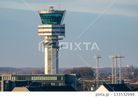 Modern Air Traffic Control Tower at Brussels Airport (Zaventem) Modern Air Traffic Control Tower at Brussels Airport (Zaventem) 133532098
