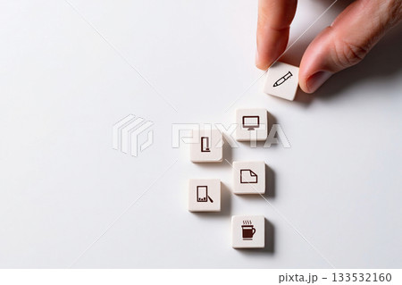 the white computer keyboard with a white chalk the white computer keyboard with a white chalk 133532160