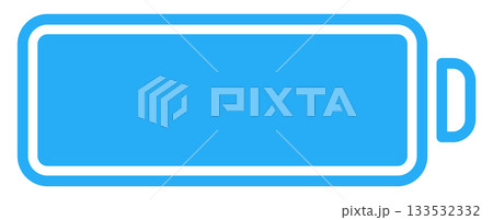 バッテリー・電池マークのフラットアイコン 133532332