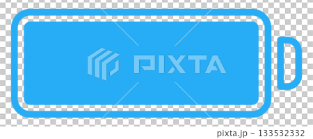 バッテリー・電池マークのフラットアイコン 133532332