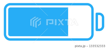 バッテリー・電池マークのフラットアイコン バッテリー・電池マークのフラットアイコン 133532333