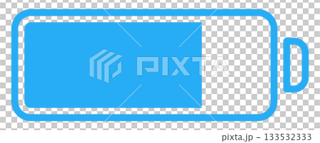 バッテリー・電池マークのフラットアイコン バッテリー・電池マークのフラットアイコン 133532333