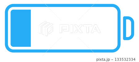 バッテリー・電池マークのフラットアイコン 133532334