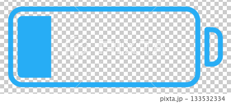 バッテリー・電池マークのフラットアイコン 133532334