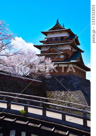 春　桜　諏訪高島城　 133532855