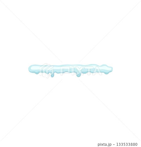 White snowy cape on white background, snowdrifts, Winter element, border frame snow decoration. cartoon flat decoration with snowflakes, icicles isolated illustration White snowy cape on white background, snowdrifts, Winter element, border frame snow decoration. cartoon flat decoration with snowflakes, icicles isolated illustration 133533880