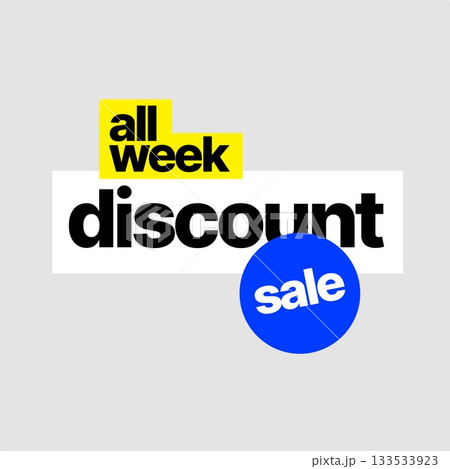 Discount banner template. Vector illustration for special offer. 133533923