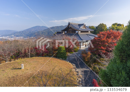 将軍塚青龍殿　西展望台からの景色　紅葉の季節 133534079