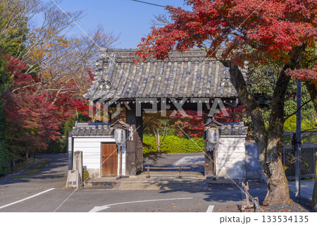 京都 青蓮院門跡 福徳門 紅葉の季節 京都 青蓮院門跡 福徳門 紅葉の季節 133534135