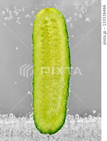 Cut cucumber in water 133536466