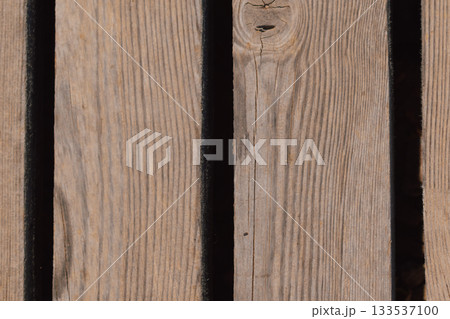 Texture background of wooden slats, small bridge made of bars. Texture background of wooden slats, small bridge made of bars. 133537100