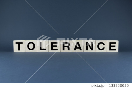Tolerance. Cubes form the word Tolerance. Tolerance. Cubes form the word Tolerance. 133538030