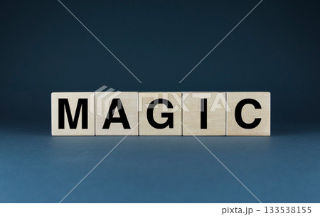 Magic. Cubes form the word Magic. Magic. Cubes form the word Magic. 133538155