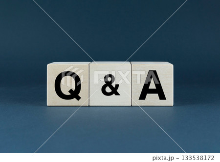 Q&A Question answer. The cubes form the word Q&A Question answer. Business The concept of Q&A Question answer 133538172