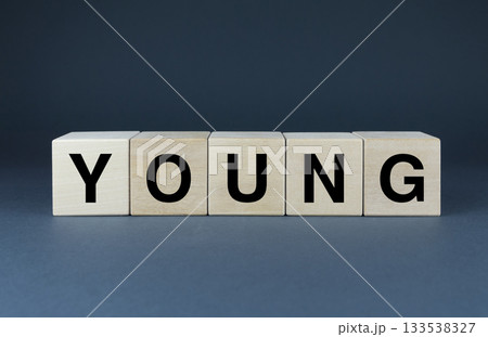 Young. Cubes form the word Young Young. Cubes form the word Young 133538327