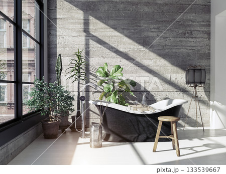 modern bathroom interior. 133539667